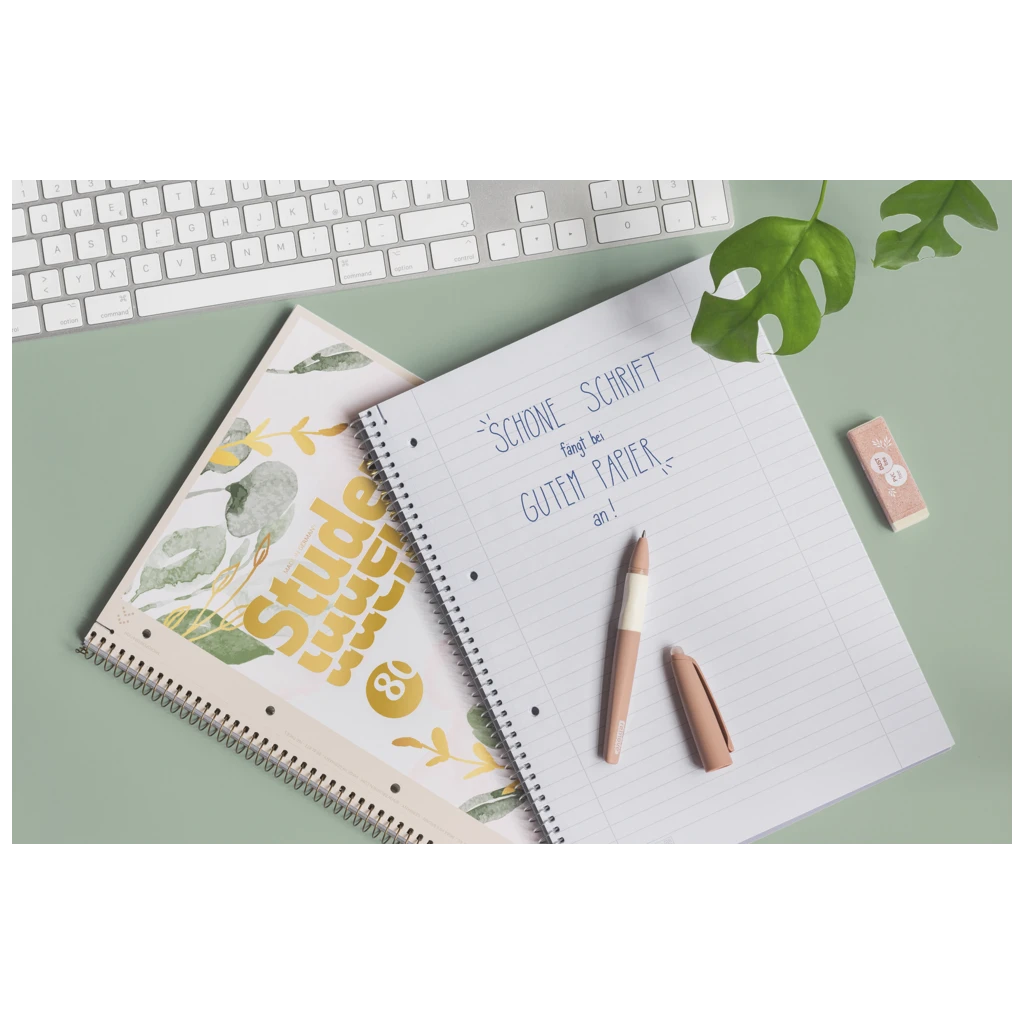 Collegeblock Premium Student „Bloom“ | A4, Lineatur 27, 80 Blatt