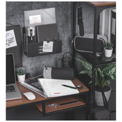 Collegeblock Premium Student „Hardwired“ | A4, Lineatur 27, 80 Blatt, schwarz/silber
