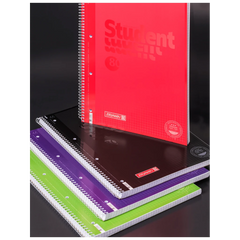 Collegeblock Premium Student Colour Code | A4, Lineatur 28, 80 Blatt, red