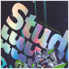 Collegeblock Premium Student Robot Heroes | A4, Lineatur 28, 80 Blatt, dunkelblau/mint
