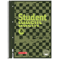 Collegeblock Premium Student Fast Wheels | A4, Lineatur 28, 80 Blatt, grün/mehrfarbig