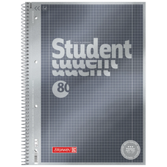 Collegeblock Premium Student | A4, Lineatur 28, 80 Blatt, anthrazit