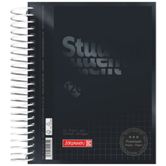 Collegeblock Premium Student Colour Code | A6, kariert, 120 Blatt, onyx