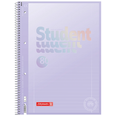 Collegeblock Premium Student „Pastell“ | A4, Lineatur 27, 80 Blatt, pastelllila