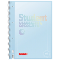 Collegeblock Premium Student „Pastell“ | A4, Lineatur 28, 80 Blatt, pastellblau