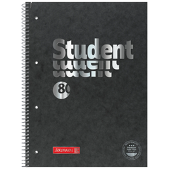 Collegeblock Premium Student FACT!plus | A4, Lineatur 28, 80 Blatt, schwarz