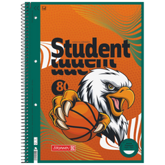 Collegeblock Premium Student Sporty Animals | A4, Lineatur 27, 80 Blatt, orange/mehrfarbig