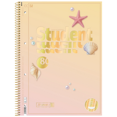 Collegeblock Premium Student Sunny Ocean | A4, Lineatur 27, 80 Blatt, mehrfarbig, pastell
