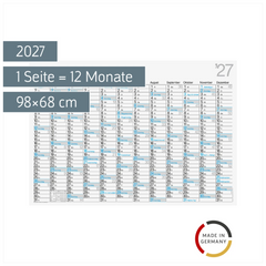 Plakatkalender Mod. 701 02 2027 | 98×68 cm