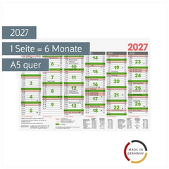 Tafelkalender 2027 | A5 quer