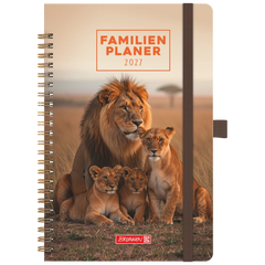 Buchkalender Familienplaner 2027 „Lions“ | A5, Papier