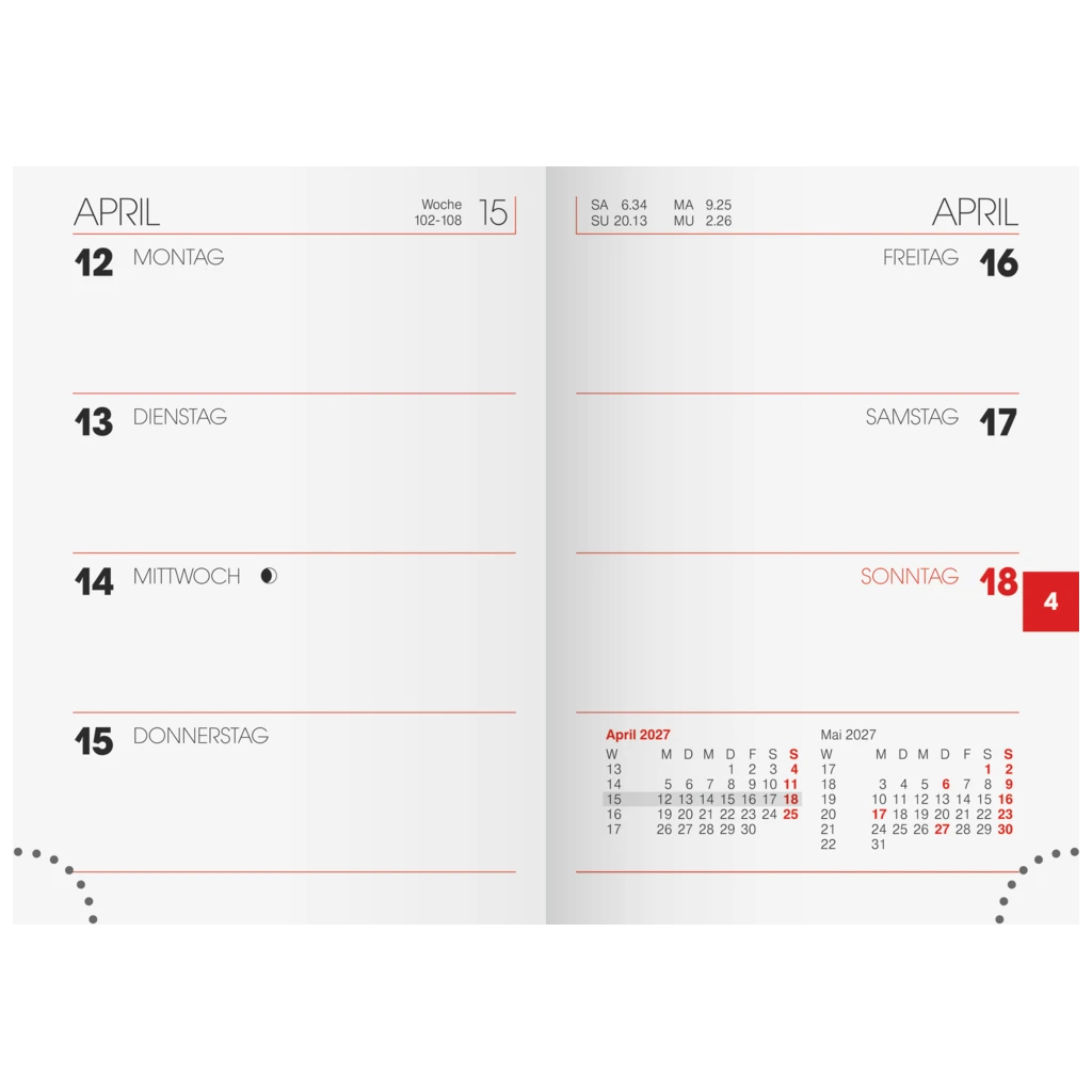 Taschenkalender Mod. 712 2027 | A7, Karton, sortiert