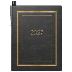 Taschenkalender Mod. 713 2027 | A7, Kunstleder, schwarz