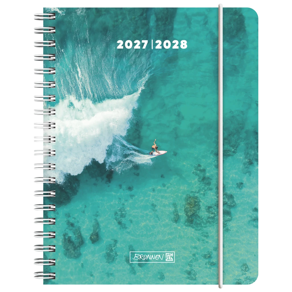 Schülerkalender 2027/2028 „Surfing“ | A6, Kunststoff