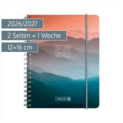 Schülerkalender 2026/2027 „Misty Sunset“ | A6, Kunststoff