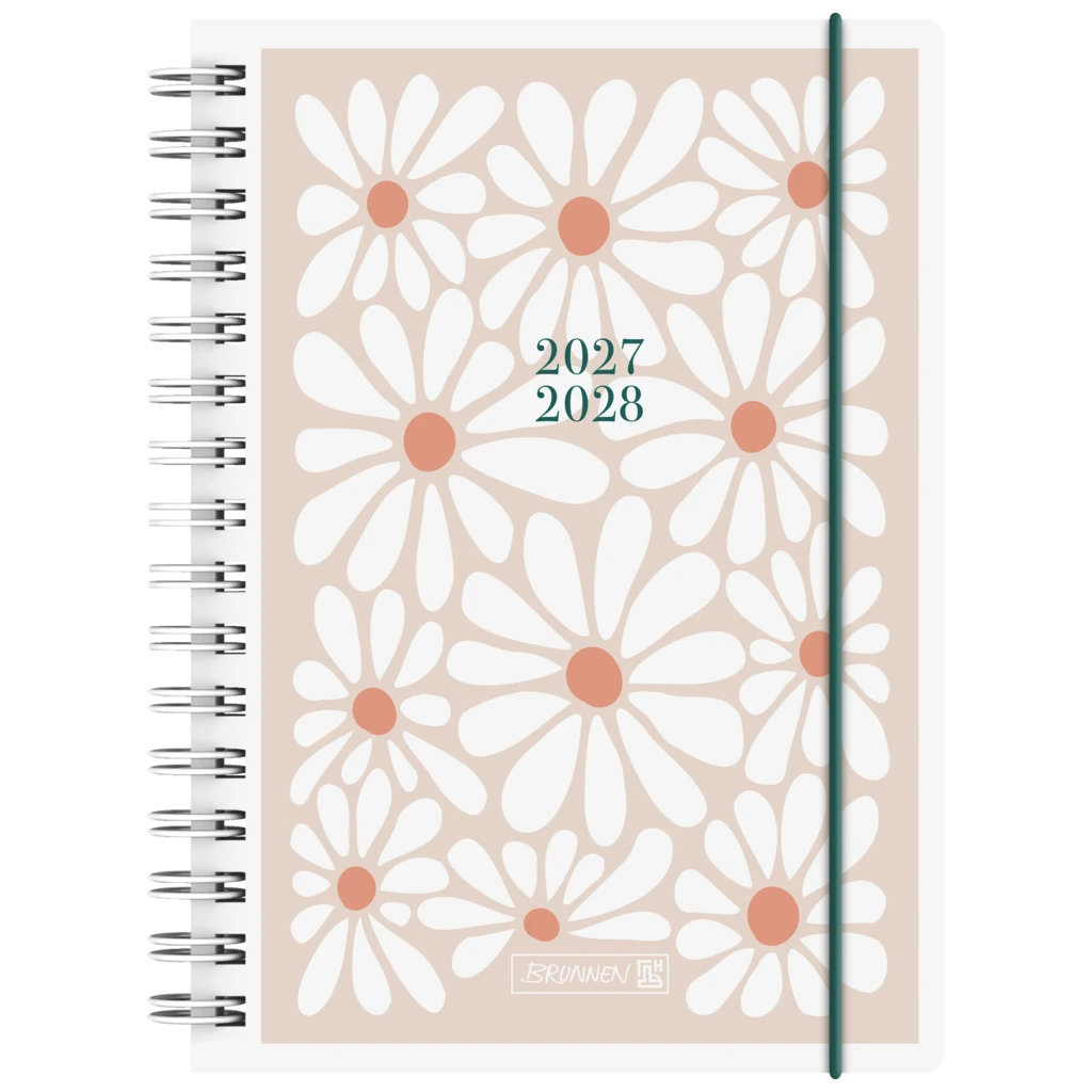Schülerkalender 2027/2028 „Daisy“ | A5, Kunststoff