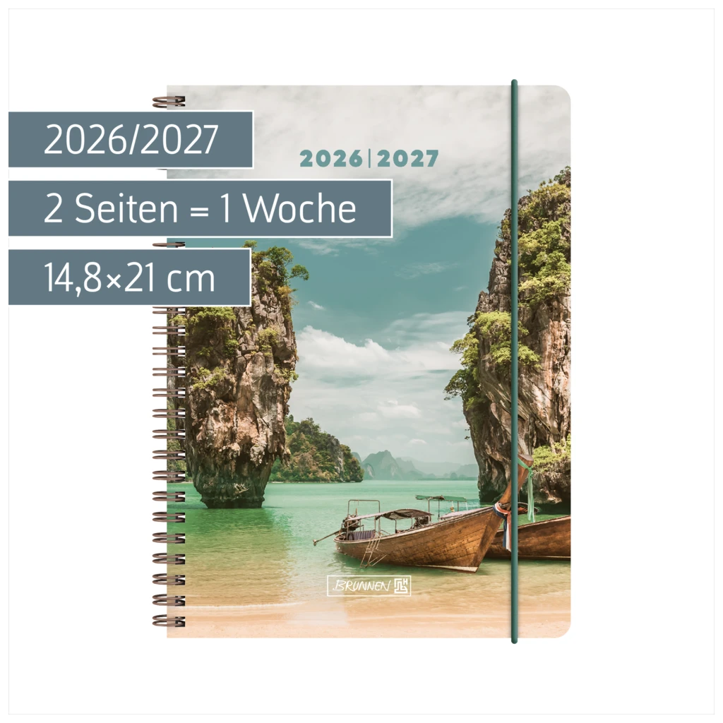 Schülerkalender 2026/2027 „Tropical“ | A5, Kunststoff