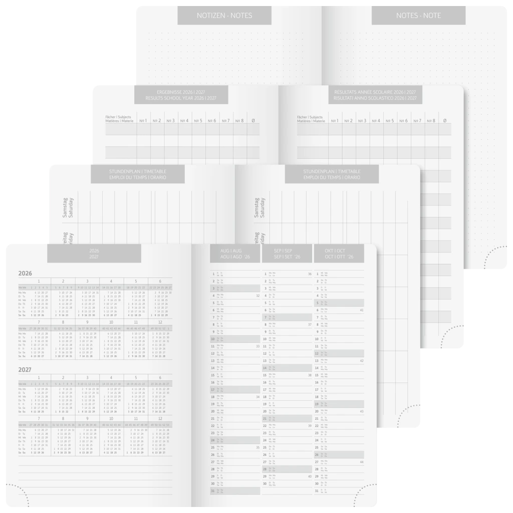 Schülerkalender 2026/2027 „Splash“ | A5, Karton