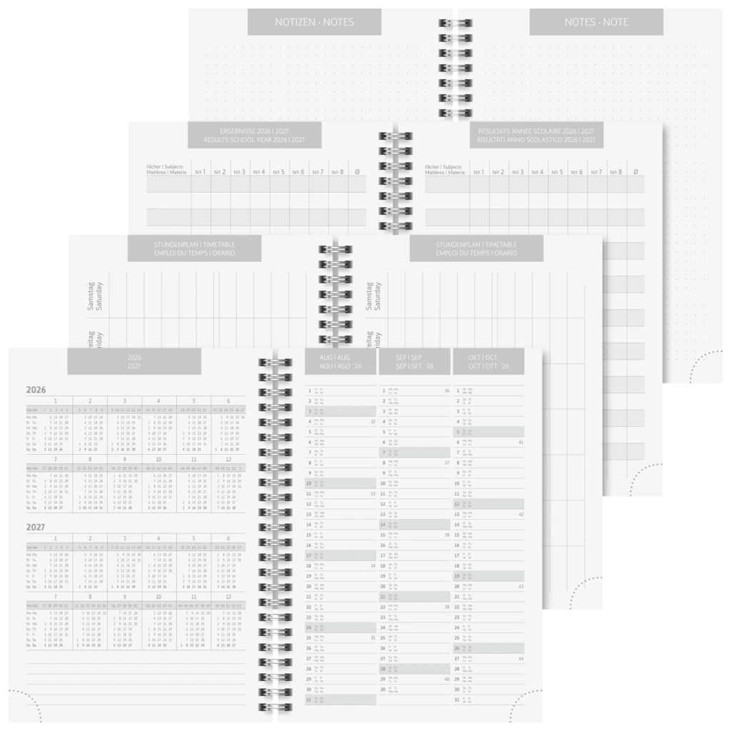 Schülerkalender 2026/2027 „Nope“ | A5, Karton