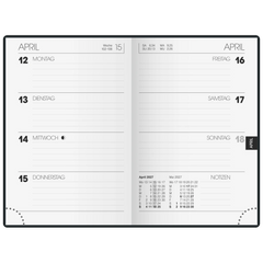 Taschenkalender Mod. 723 2027 | A7, Kunstleder, schwarz