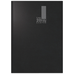Buchkalender TimeCenter Mod. 725 2027 | A5, Kunststoff, schwarz