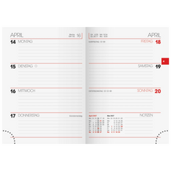 Taschenkalender Design Line Mod. 731 2027 „Tropical“ | A6, Karton