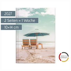Taschenkalender Design Line Mod. 731 2027 „Sunbeds“ | A6, Papier