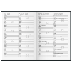 Taschenkalender Mod. 731 2027 | A6, Kunstleder, schwarz
