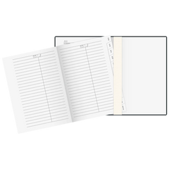 Taschenkalender Mod. 731 2027 | A6, Kunstleder, schwarz