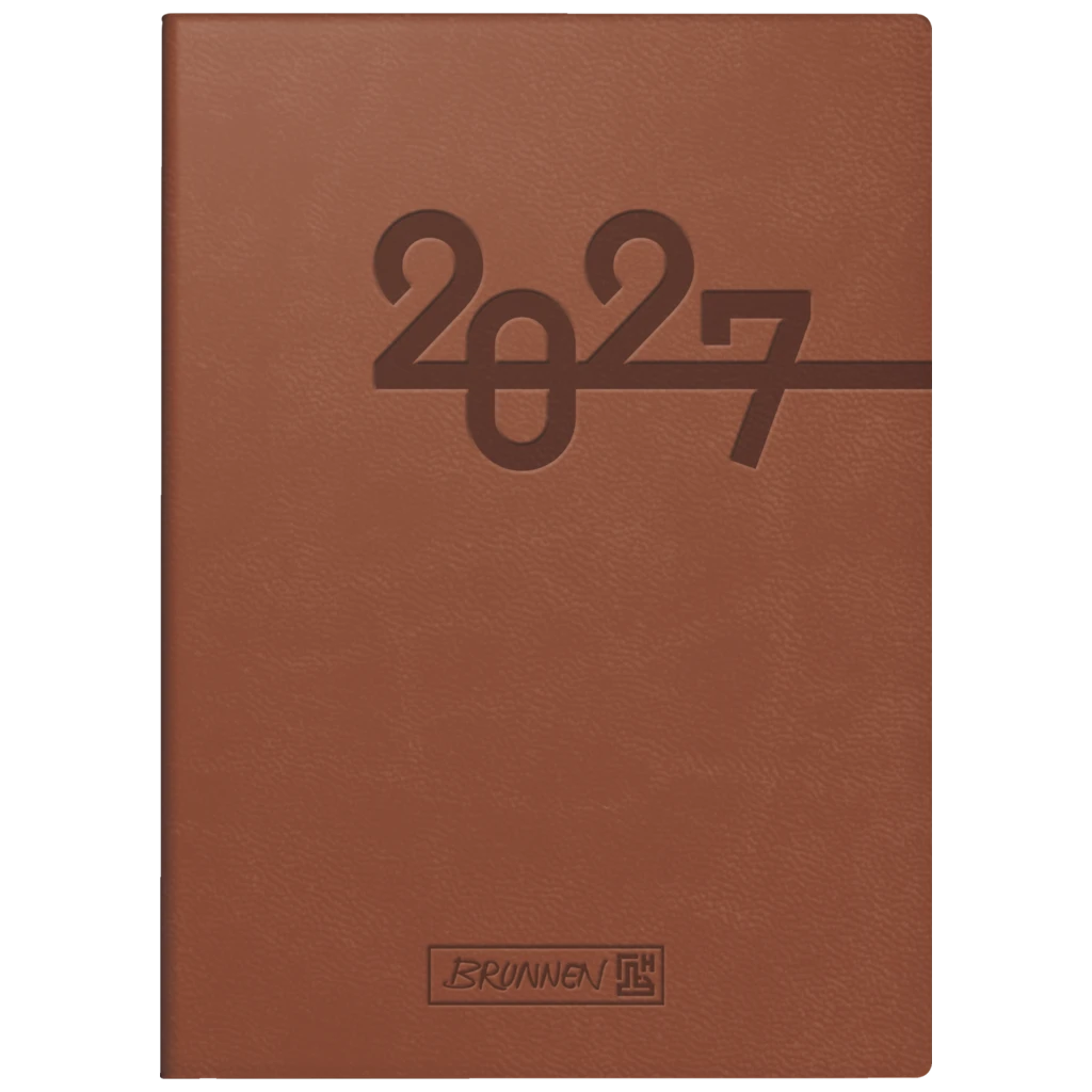 Taschenkalender Mod. 731 2027 | A6, Kunstleder, braun