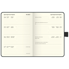 Taschenkalender Kompagnon Mod. 732 66 2027 | A6, Kunststoff, dunkelblau