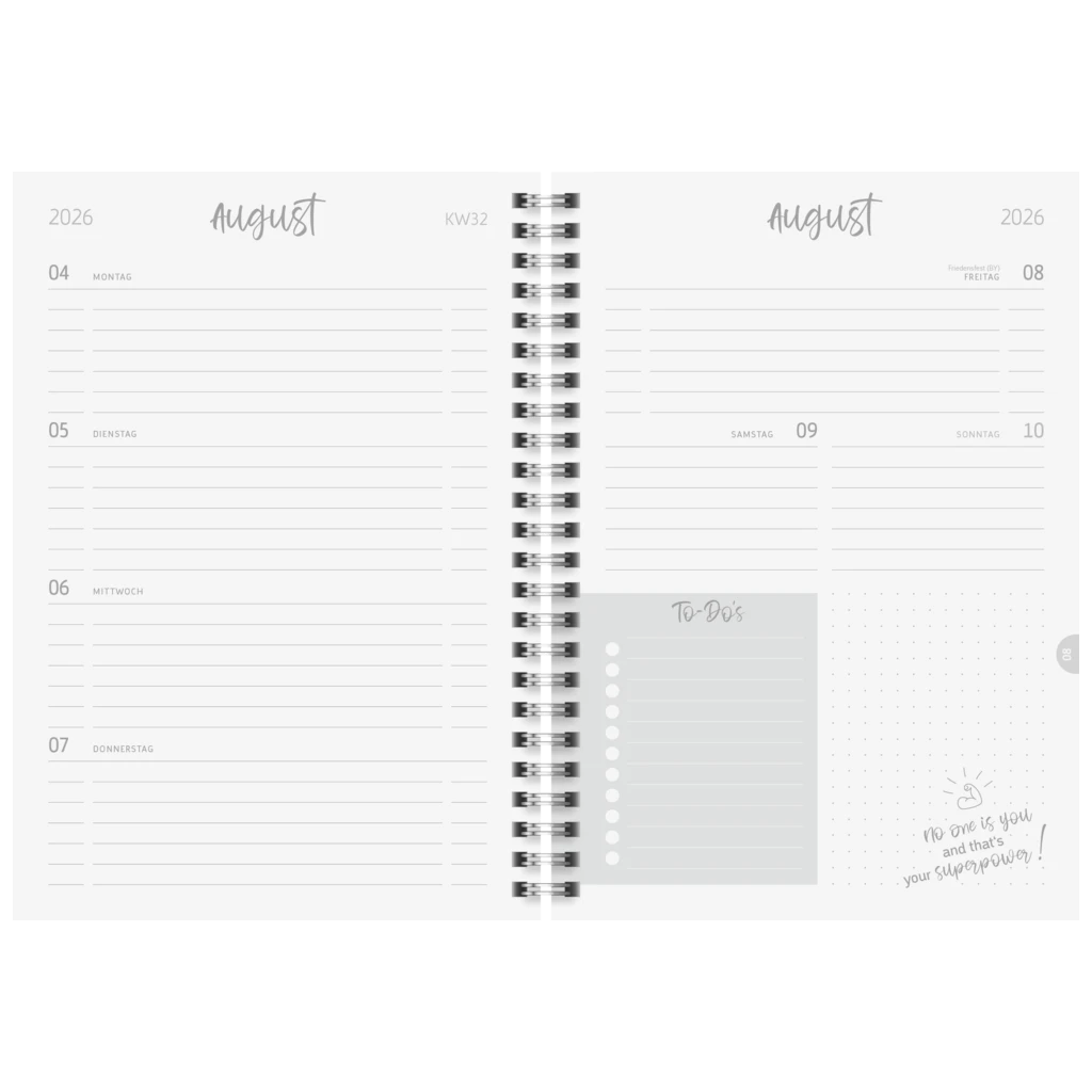 Schülerkalender Style 2026/2027 „Harmony“ | A5, Kunststoff