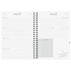Schülerkalender Style 2027/2028 „Sky“ | A5, Kunststoff