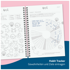 Schülerkalender Style 2026/2027 „Clouds“ | A5, Kunststoff
