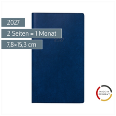 Taschenkalender Mod. 740 2027 | A6, Kunststoff, dunkelblau