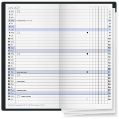 Taschenkalender Mod. 740 2027 | A6, Kunststoff, dunkelblau