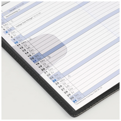 Taschenkalender Mod. 740 2027 | A6, Kunststoff, schwarz