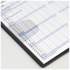 Taschenkalender Mod. 750 2027 | A6, Kunststoff, schwarz