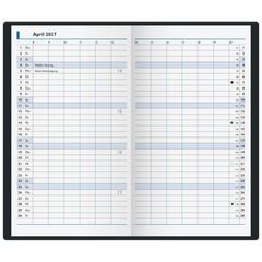 Taschenkalender Mod. 750 2027 | A6, Kunstleder, dunkelblau