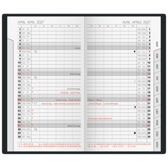 Taschenkalender Mod. 751 2027 | A6, Kunststoff, dunkelblau