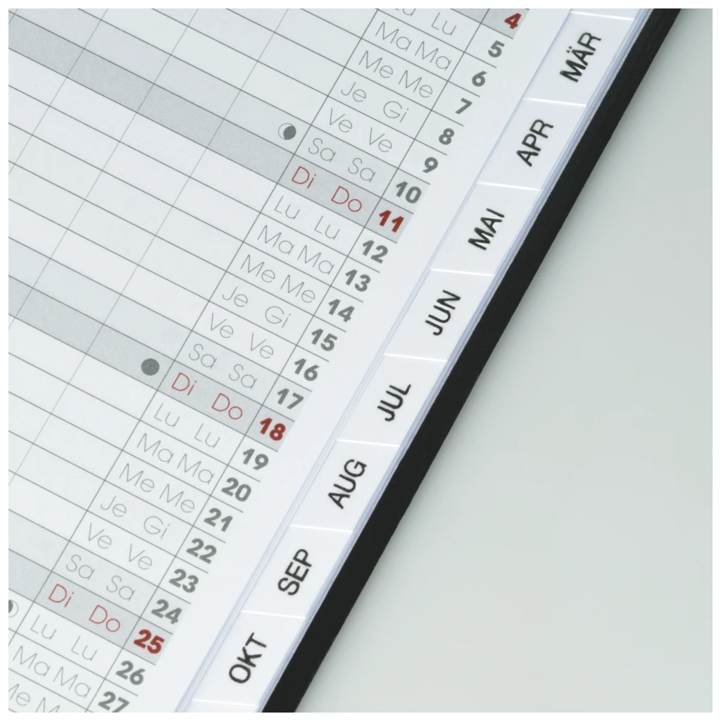 Taschenkalender Mod. 751 2027 | A6, Kunststoff, dunkelblau