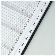 Taschenkalender Mod. 751 2027 | A6, Kunststoff, dunkelblau