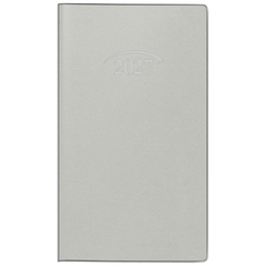 Taschenkalender Mod. 751 2027 | A6, Kunststoff, silber