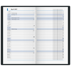 Taschenkalender Mod. 753 2027 | A6, Karton, braun