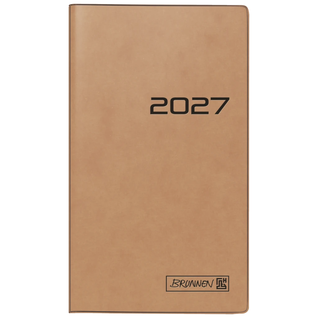 Taschenkalender Mod. 753 2027 | A6, Karton, braun