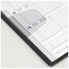 Taschenkalender Mod. 756 2027 | A6, Kunstleder, blau