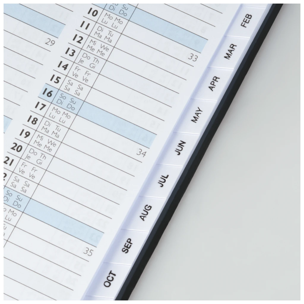 Taschenkalender Mod. 756 2027 | A6, Kunstleder, schwarz