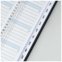 Taschenkalender Mod. 756 2027 | A6, Leder, schwarz
