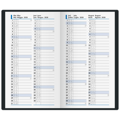 Taschenkalender Colour Line Mod. 756 2027 | A6, Kunststoff, schwarz