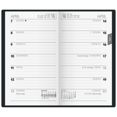 Taschenkalender Mod. 758 2027 | A6, Kunststoff, dunkelblau